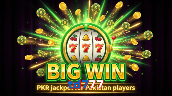 Big win animation on Td777 slot game